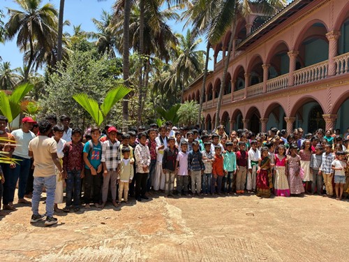 Summer camp closing ceremony